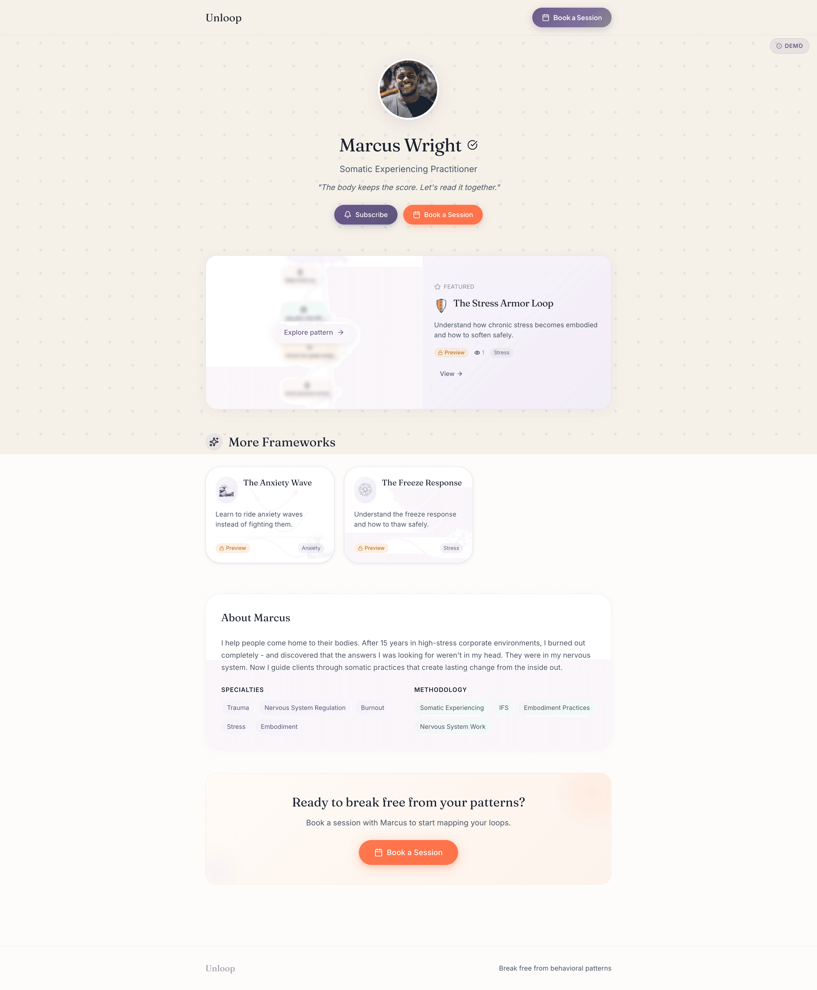 Marcus Wright profile preview